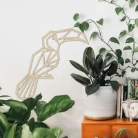 Multiplex wanddecoratie – Origami toekan