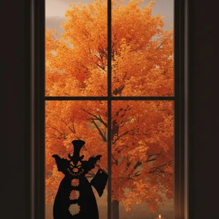 Evil Clown Wall Art – Creepy Clown with Cleaver – Birch Plywood