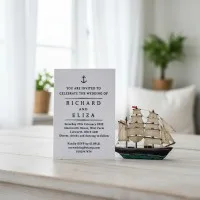 Nautical Wedding Invitation Stamp – Custom Text