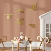 Décoration murale en contreplaqué de bouleau – Oies volantes, set de 5 pièces 88x60 cm