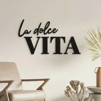 Wanddecoratie „La dolce Vita” – berken multiplex