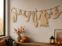 Halloween Garland Witch's Wardrobe