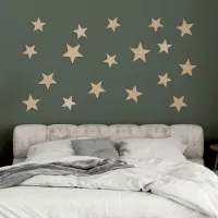 3D Décoration murale Set d'étoiles – Contreplaqué de bouleau pour chambre d'enfant | chambre