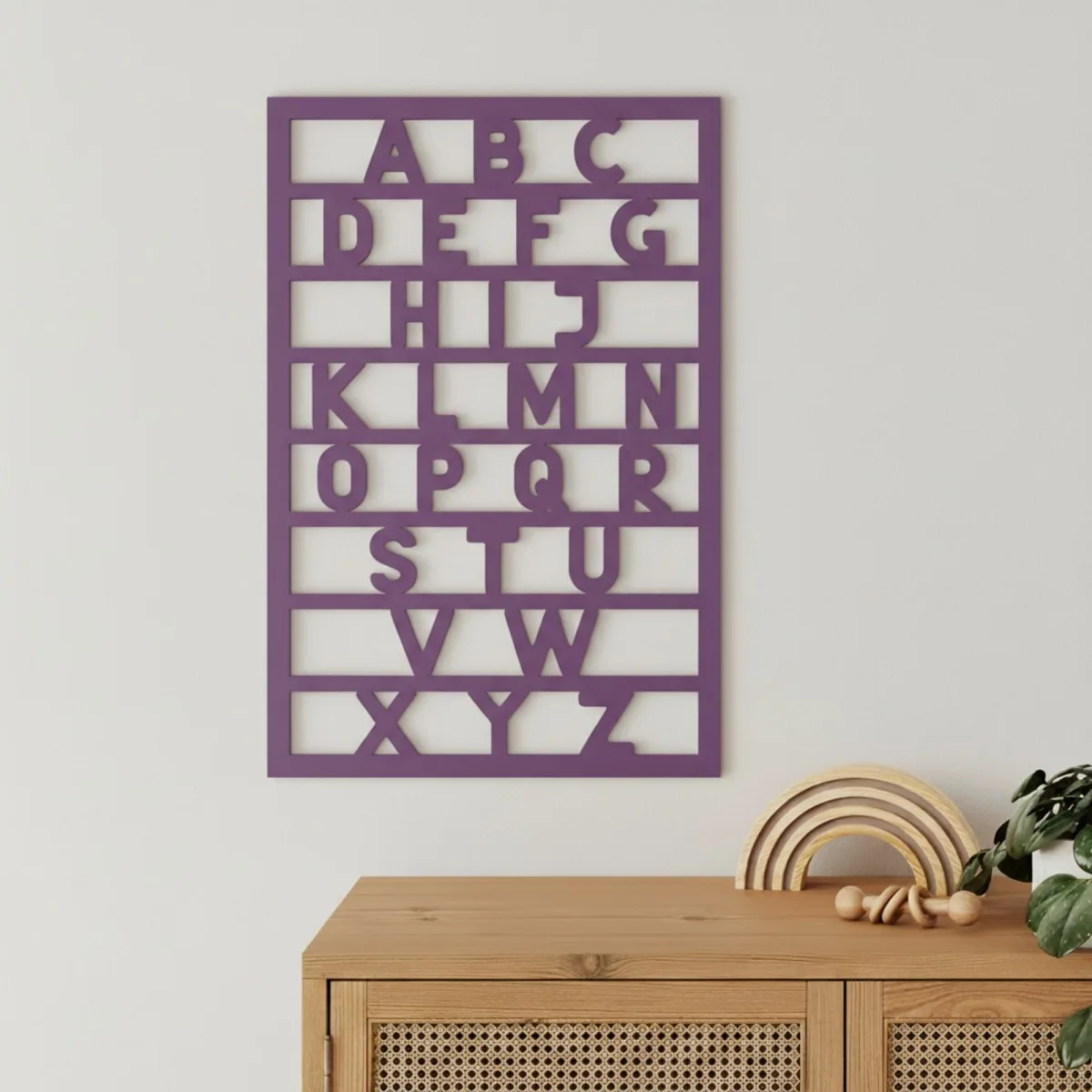 Birch Plywood Alphabet ABC – Nursery Wall Decor
