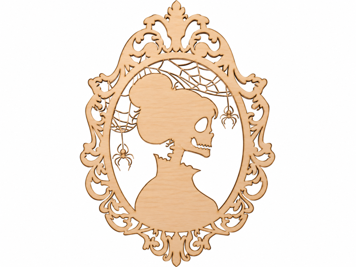 Panneau-cameo « Lady Skeleton »