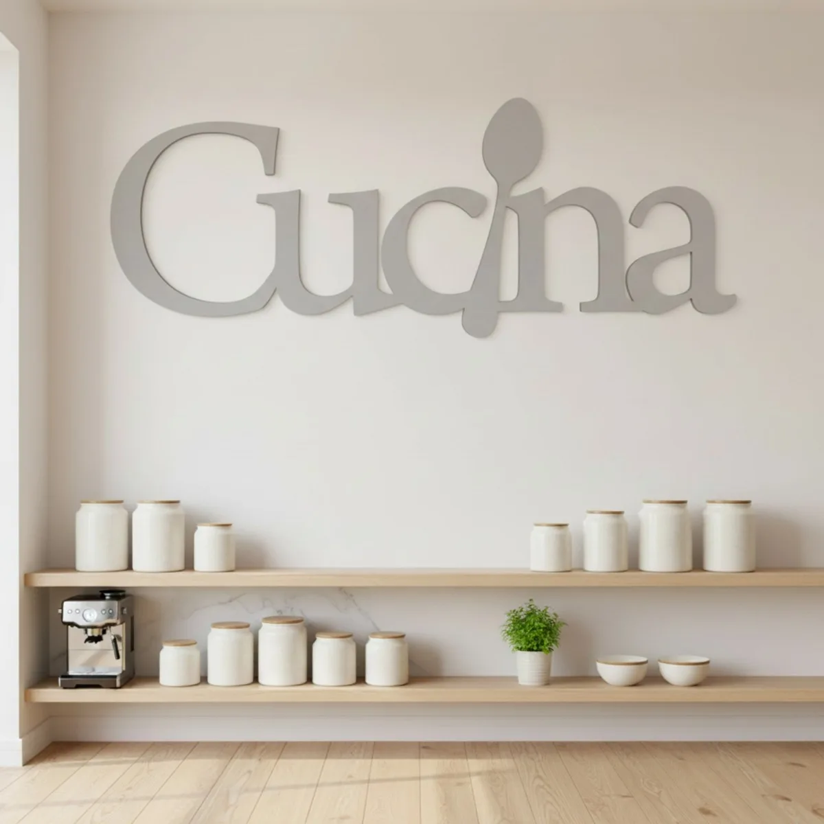 Cucina Kitchen Sign - Birch Plywood Wall Decor