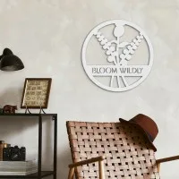 Round Birch Plywood Wall Decor - Bloom Wildly