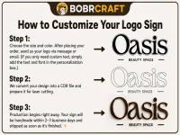 Custom Wooden Business Logo Sign