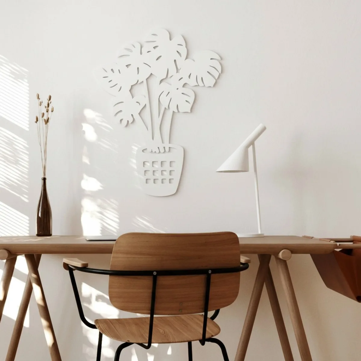 Monstera Leaf Wall Decor – Laser-Cut Birch Plywood Plant