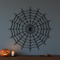 Décoration murale toile d'araignée – Silhouette ronde Halloween – Bouleau