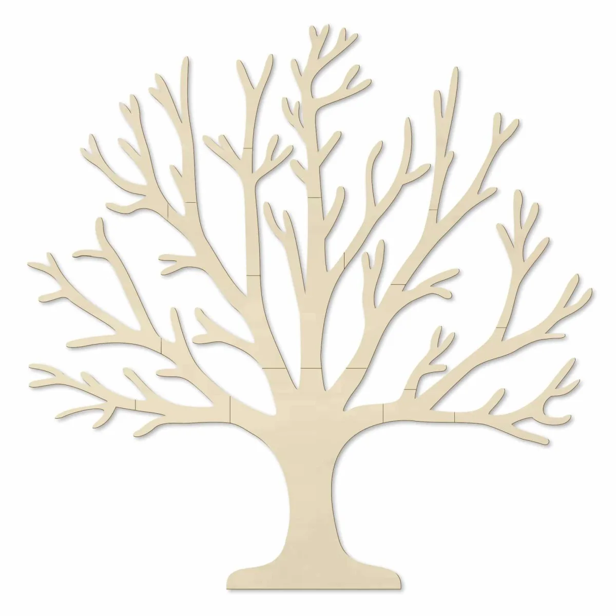 Décoration murale en bois - Arbre de vie XXL sans feuilles (19 pièces) - Contreplaqué de bouleau 3 mm