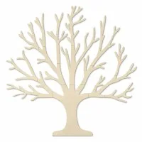 Décoration murale en bois - Arbre de vie XXL sans feuilles (19 pièces) - Contreplaqué de bouleau 3 mm