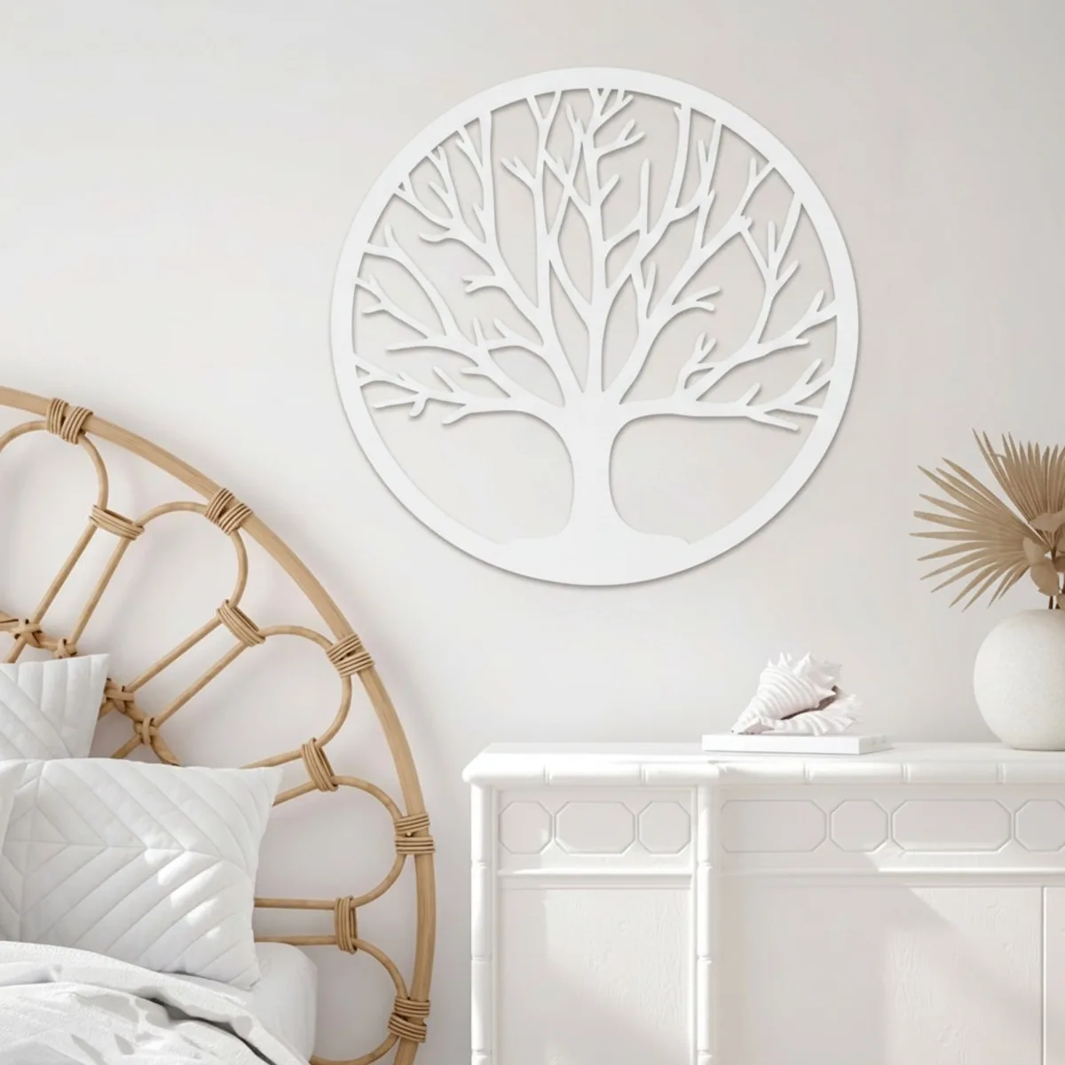 Tree of Life Wall Decor – Laser-Cut Birch Plywood, Ø 40 cm