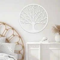 Tree of Life Wall Decor – Laser-Cut Birch Plywood, Ø 40 cm