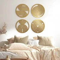 Boho Rainbows Plywood Wood Decoration