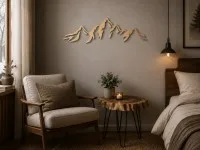 Mountain Range Plywood Wall Art