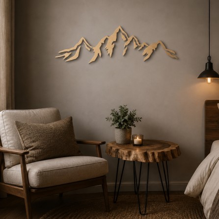 Mountain Range Plywood Wall Art
