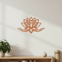 Yoga Lotus Flower Birch Plywood Wall Decor