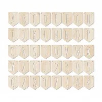 Plywood Letter Pennant – Alphabet Garland, Custom Word
