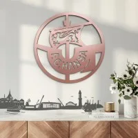 Multiplex decoratie – Logo FC Hansa Rostock – rond Ø38 cm