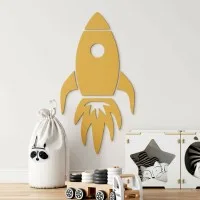 Birch Plywood Wall Decor - XXL Rocket