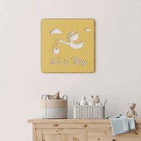 Plywood Wooden Ornament Baby – It's a Boy