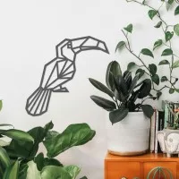 Multiplex wanddecoratie – Origami toekan