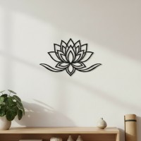 Yoga Lotus Flower Birch Plywood Wall Decor
