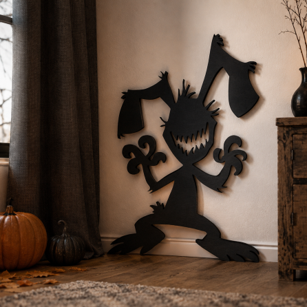 Monster Bunny Silhouette for Halloween