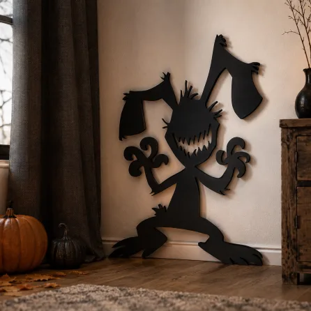 Monster Bunny Silhouette for Halloween