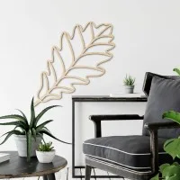 Birch plywood wall decoration - Oak leaf