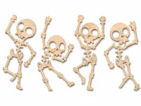 Set houten skeletjes voor Halloween