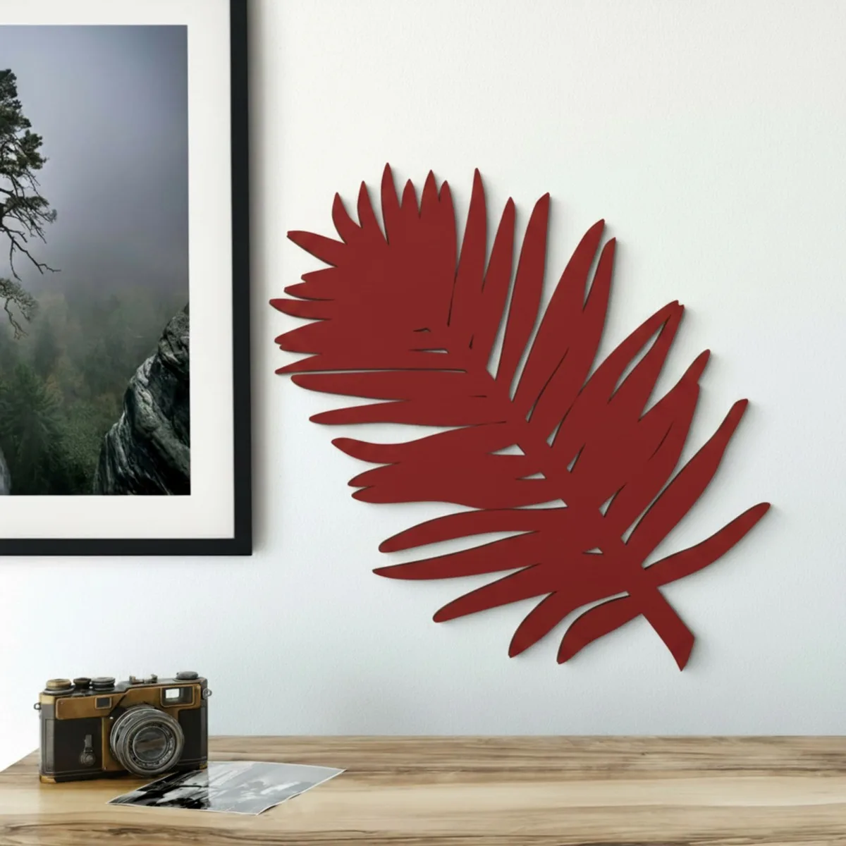 Birch Plywood Wall Decor - Palm Leaf