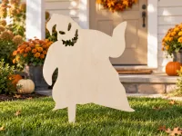 Halloween Geist Monster Gartenset – Gruseliger Grinsgeist 60 cm
