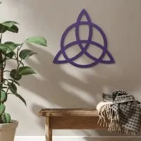 Plywood Wall Decor – Triquetra with Circle
