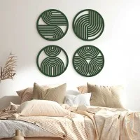 Boho Rainbows Plywood Wood Decoration