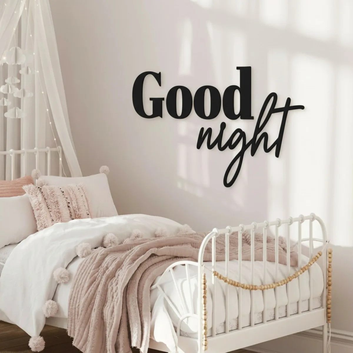 Wandletters Good Night – berken multiplex