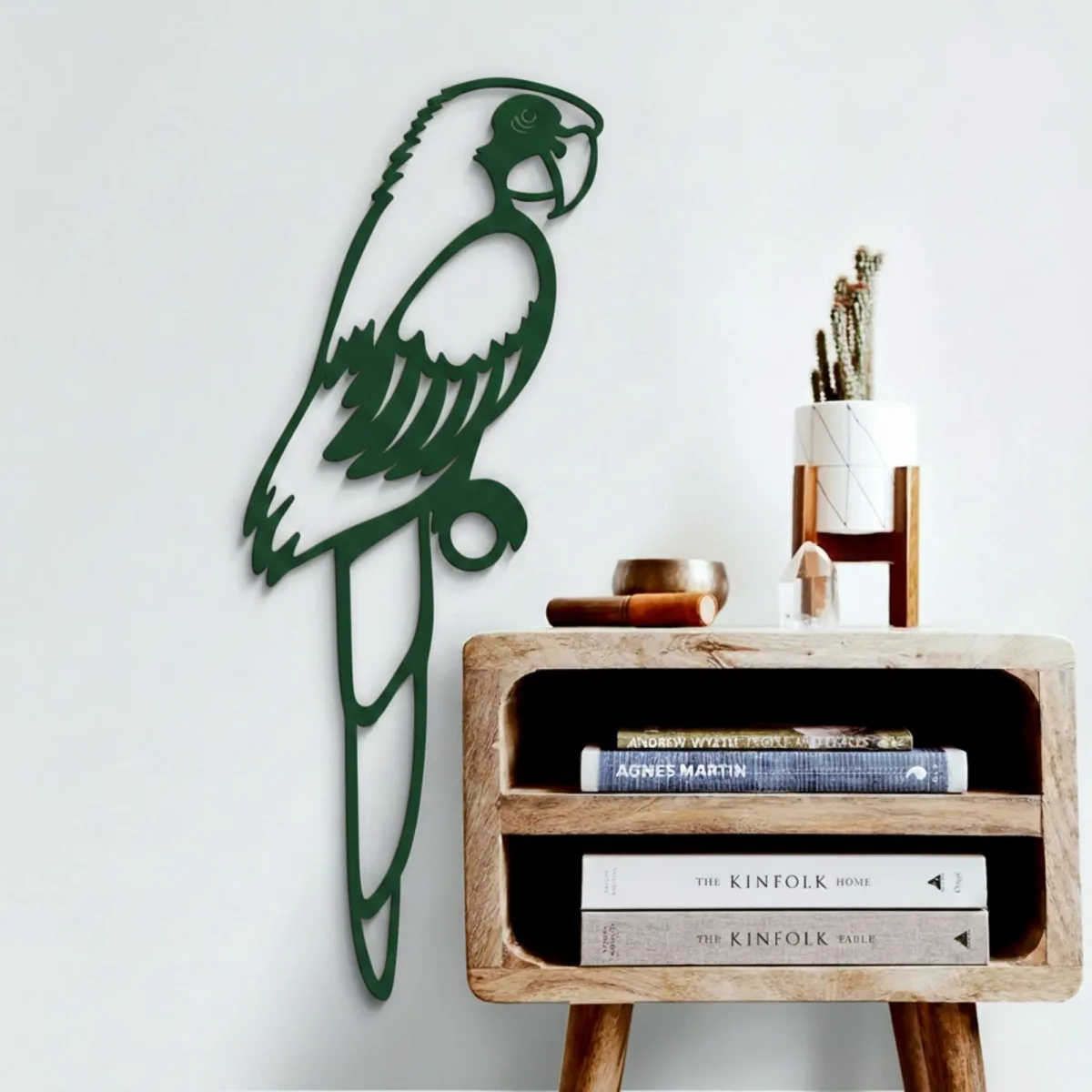 Parrot Wall Decor – Openwork Laser-Cut Birch Plywood