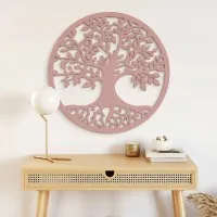 Décoration murale arbre de vie avec racines – contreplaqué de bouleau
