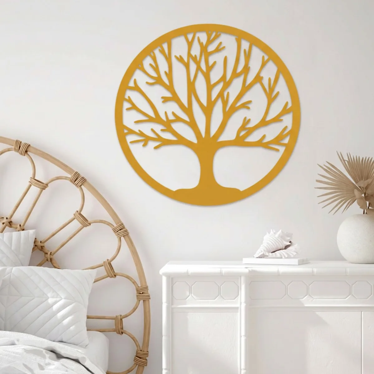Tree of Life Wall Decor – Laser-Cut Birch Plywood, Ø 40 cm