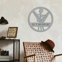 Round Birch Plywood Wall Decor - Bloom Wildly