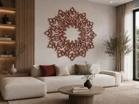 Laser-cut Plywood Wall Mandala