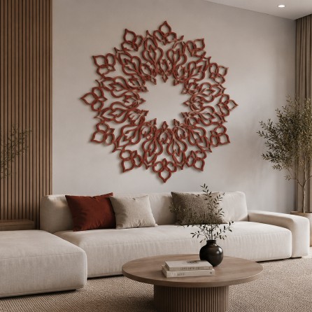 Laser-cut Plywood Wall Mandala