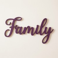 Family Plywood Wood Decor