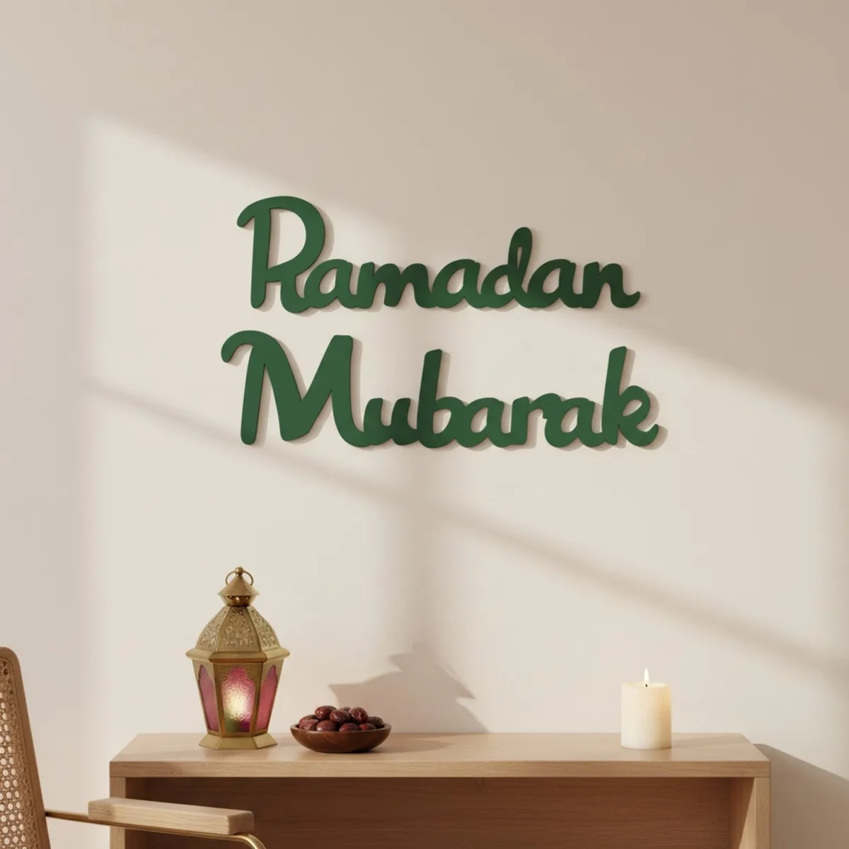 Ramadan Mubarak – Birch Plywood Wall Decor