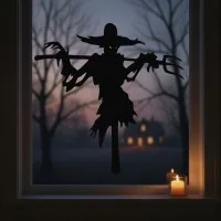 Evil Scarecrow Wall Decor – Scarecrow with Pitchfork and Claws – Birch Plywood