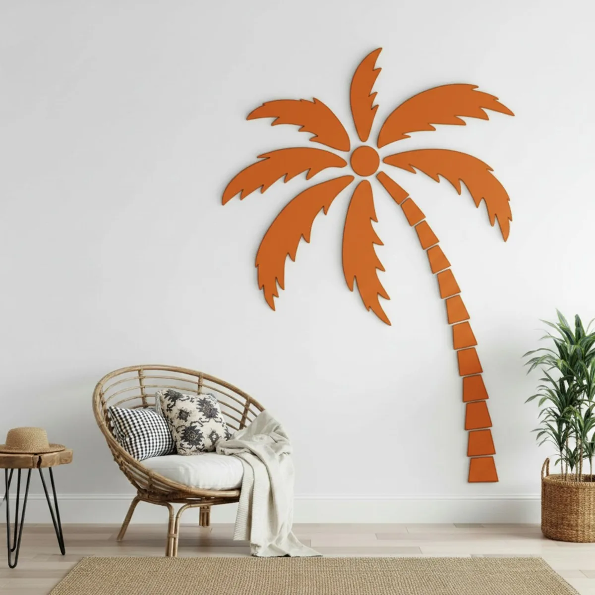 XXL Tropical Palm Tree Birch Plywood Wall Decoration