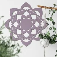 Mandala Lotus – Décoration murale en contreplaqué de bouleau