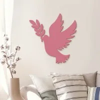 Dove of Peace Wooden Wall Decor – Birch Plywood Bird Silhouette
