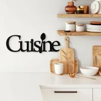 Cuisine Kitchen Sign – Birch Plywood Wall Decor
